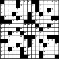 crossword puzzle