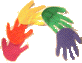 rainbow of hands