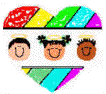 heart with kids