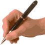 pen in hand
