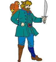 pirate with parrot